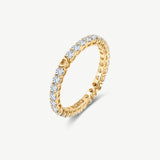Lab Grown Diamond Infinity & Heart Wedding Band 14K Yellow Gold