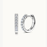 "Circle of Light" Lab Grown Diamond Small Huggie Hoop Earrings