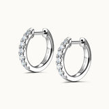 "Circle of Light" Lab Grown Diamond Small Huggie Hoop Earrings