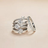 "The Eternal Knot" Solitaire Engagement Promise Ring in Sterling Silver
