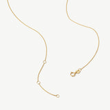 "Refined Radiance" Emerald Cut Lab Grown Diamond Solitaire Necklace in 14K Gold