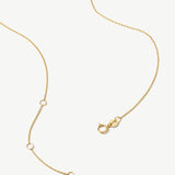 "Ray of Light" Bezel Setting Round Lab Grown Diamond Pendant Necklace in 14K Solid Gold