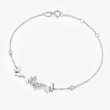 Lab Grown Diamond Butterfly Bracelet