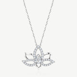 Lab Grown Diamond Magnolia Necklace