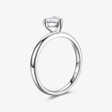 "The Eternal Knot" Heart Shape Lab Grown Diamond Solitaire Engagement Ring in Sterling Silver