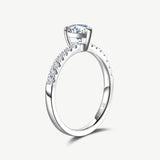 "Radiant Muse" Heart-Cut Engagement Ring Sterling Silver