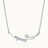 "Moments in Motion" Lab-Grown Diamond Bar Pendant Necklace in Sterling Silver (0.22 Ct. Tw. )