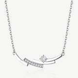 "Moments in Motion" Lab-Grown Diamond Bar Pendant Necklace in Sterling Silver (0.22 Ct. Tw. )