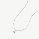 "Essence of Elegance" Pear Shape Lab Grown Diamond Solitaire Necklace in 14K Solid Gold (0.5 Carat)