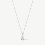 "Essence of Elegance" Pear Shape Lab Grown Diamond Solitaire Necklace in 14K Solid Gold (0.5 Carat)