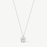 "Essence of Light" Round Brilliant Lab Grown Diamond Solitaire Pendant Necklace in 14K Gold