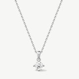 Solitaire Lab Grown Diamond Pendant Necklace