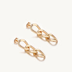 Cuban Chain Drop Earrings For Women Image丨Agvana Jewelry