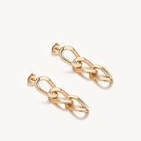 Cuban Chain Drop Earrings For Women Image丨Agvana Jewelry