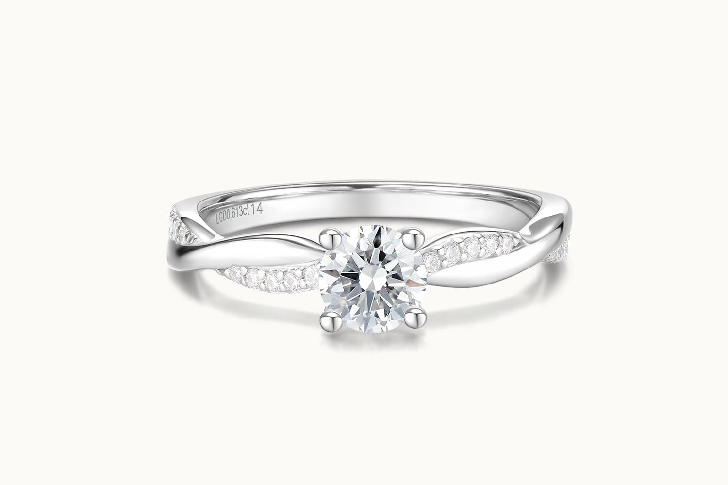 Petite Twisted Vine Engagement Ring (0.4-1.14 Ct. Tw.)