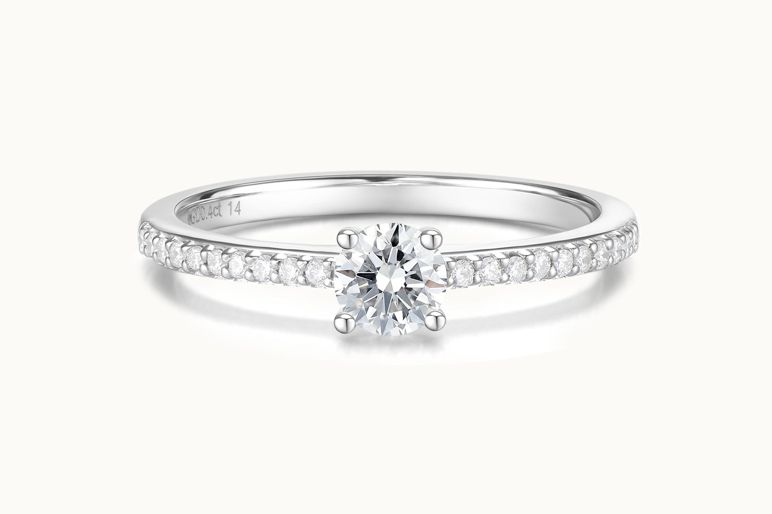 4 Prong Engagement Ring (0.4-1.2 Ct. Tw.)