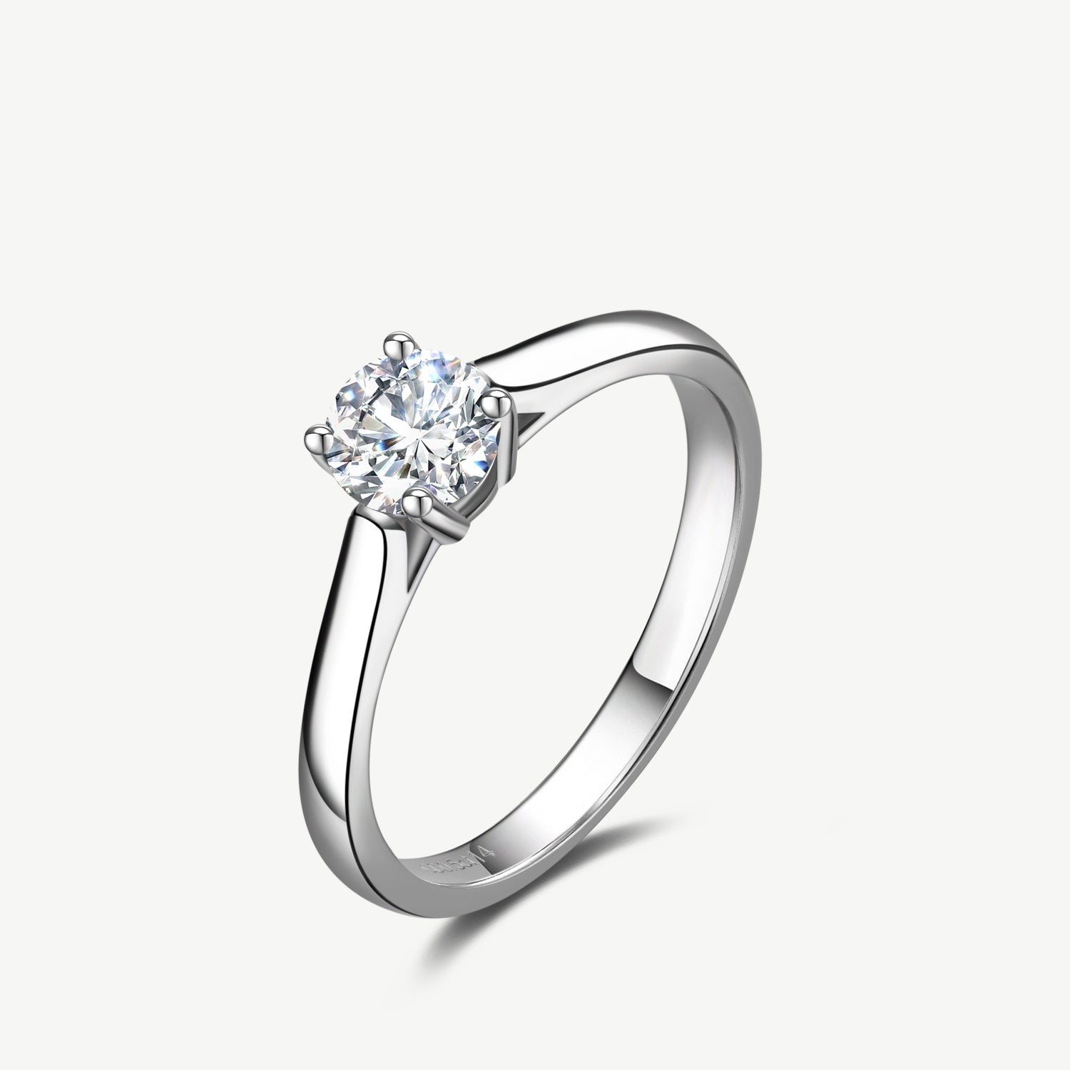 "The Eternal Knot" Four Prong Solitaire Engagement Ring