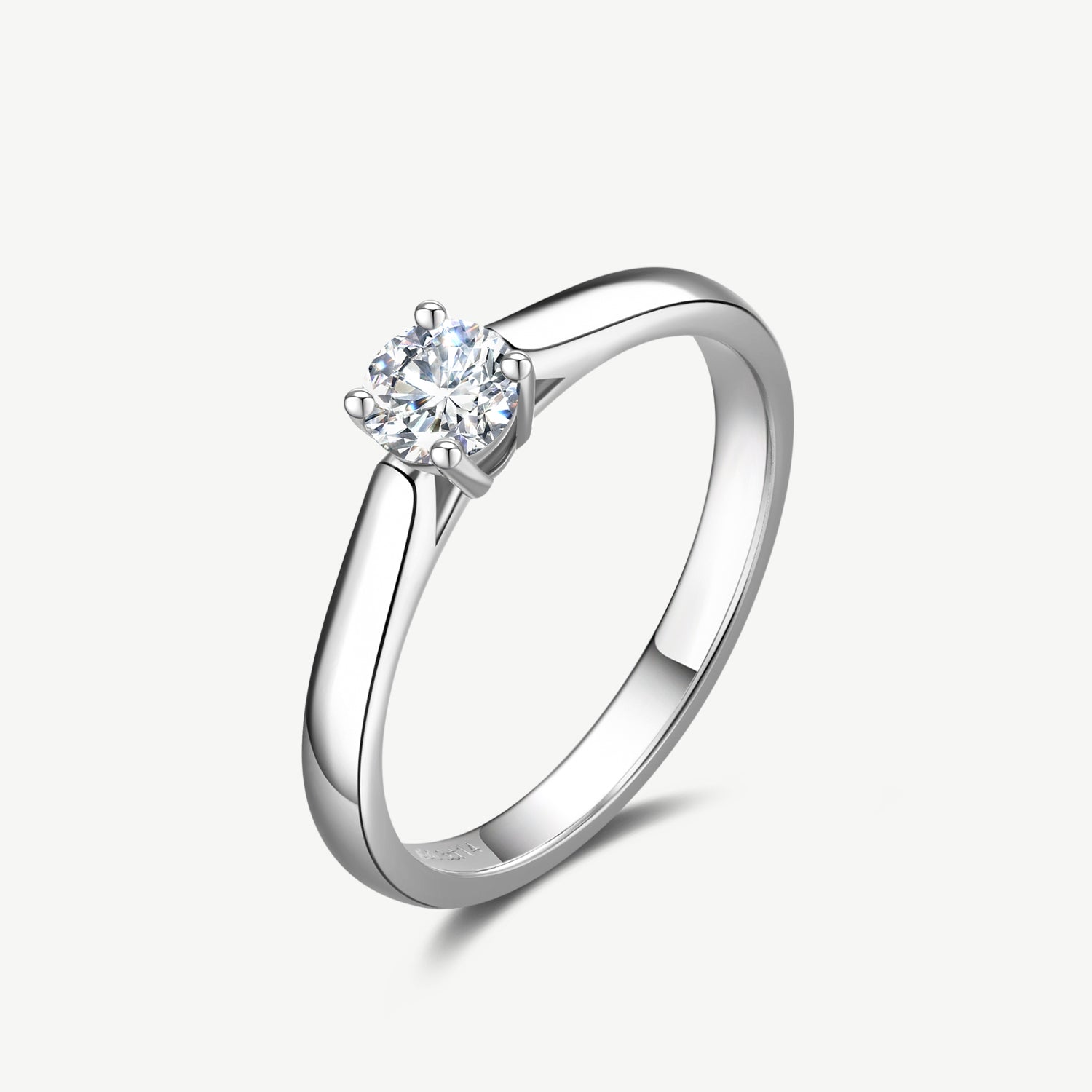 "The Eternal Knot" Four Prong Solitaire Engagement Ring