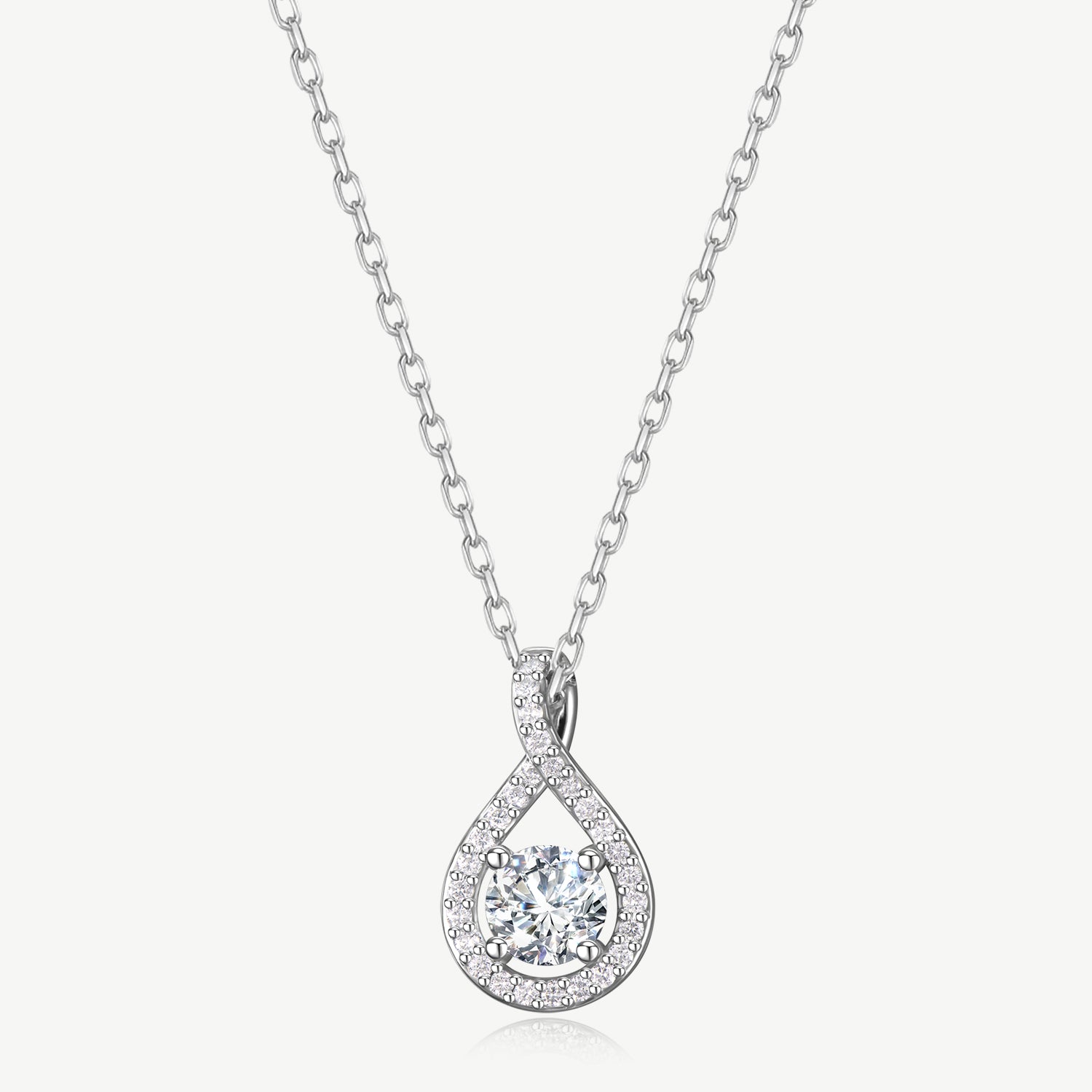 "Eternal Radiance" Lab Grown Diamond Infinity Pendant Necklace