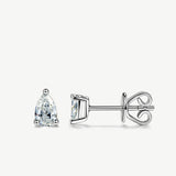 "Illume of Light" Pear Solitaire Stud Earrings