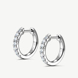 "Circle of Light" Lab Grown Diamond Small Huggie Hoop Earrings