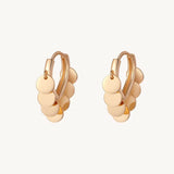 Disc Infinity Dangle Hoop Earrings For Women Image丨Agvana Jewelry