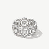 "Bloom of Brilliance" Statement Diamond Band in 14K Solid Gold