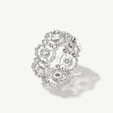 "Bloom of Brilliance" Statement Diamond Band in 14K Solid Gold