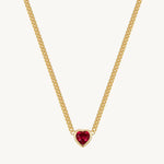Love Cuban Chain Necklace For Women Image丨Agvana Jewelry