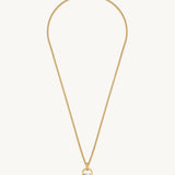 Promise Lock Pendant Necklace For Women Image丨Agvana Jewelry