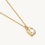 Promise Lock Pendant Necklace For Women Image丨Agvana Jewelry