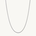 Simple Snake Chain Necklace For Women Image丨Agvana Jewelry