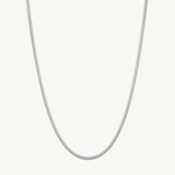 Simple Snake Chain Necklace For Women Image丨Agvana Jewelry