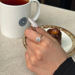 Agvana Round-Cut Lab-Diamond Twist Vine Ring for daily wear.