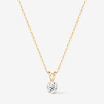 Agvana 14K gold necklace with a diamond pendant