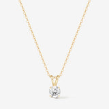 Agvana 14K gold necklace with a diamond pendant