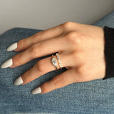 "Core of Brilliance" Solitaire Marquise Cut Diamond Engagement Ring in 14K Yellow Solid