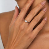 "Twisted Vine" Engagement Promise Ring in Sterling Silver