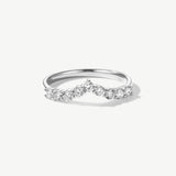 "The Eternal Arc" Diamond Wedding Band Ring in 14K Solid Gold