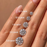 "Vows in Brilliance" Side Stone Engagement Promise Ring in Sterling Silver