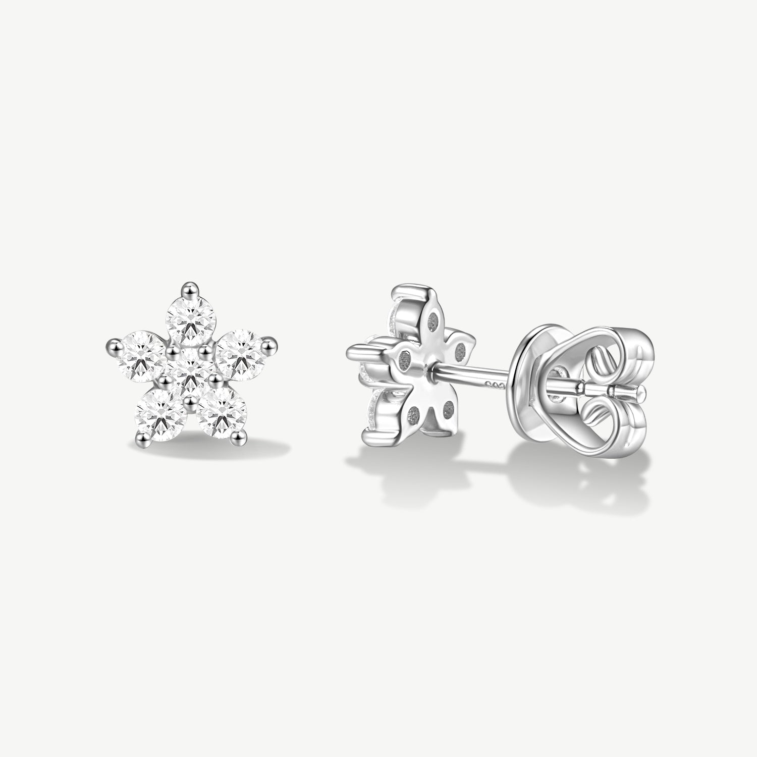"Bloom of Light" Lab Grown Dimond Stud Earrings