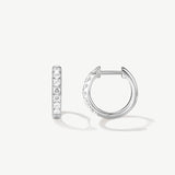 "Circle of Light" Lab Grown Diamond Small Huggie Hoop Earrings
