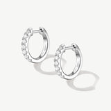 "Circle of Light" Lab Grown Diamond Small Huggie Hoop Earrings