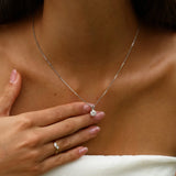 Classic Round Cut Lab Diamond Solitaire Pendant Necklace in 14K Solid Gold