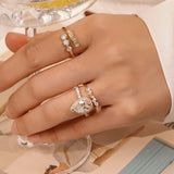 "Timeless Accord" Pear Cut Halo Lab Grown Diamond Engagement Ring in 14K Gold