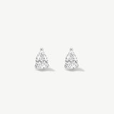 "Illume of Light" Pear Solitaire Stud Earrings