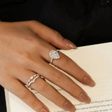 "Timeless Accord" Pear Cut Halo Lab Grown Diamond Engagement Ring in 14K Gold