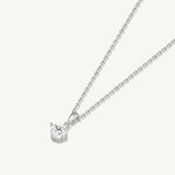 Solitaire Lab Grown Diamond Pendant Necklace