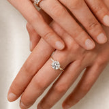 Petite Twisted Vine Lab Grown Diamond Engagement Ring in 14K Gold