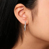 "Circle of Light" Lab Grown Diamond Small Huggie Hoop Earrings